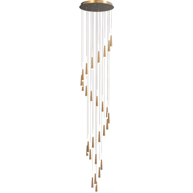 Meteor Spiral Chandelier by PageOne