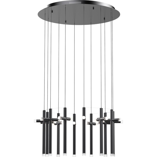 Seesaw Cross Circular Multi Light Pendant by PageOne