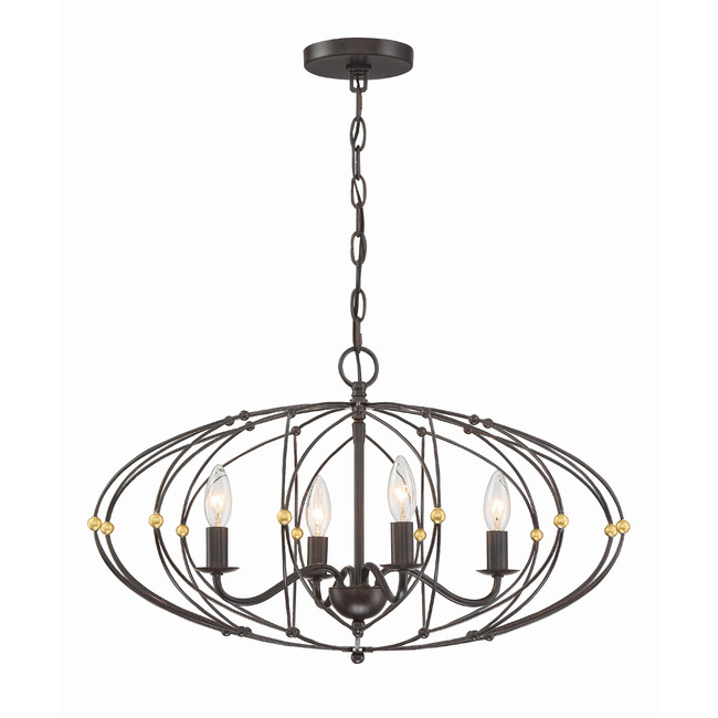 Zucca Chandelier by Crystorama