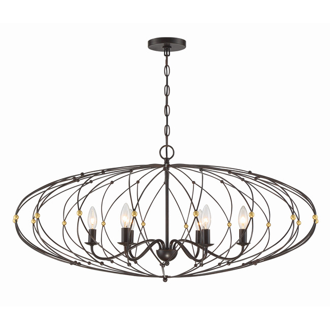 Zucca Chandelier by Crystorama