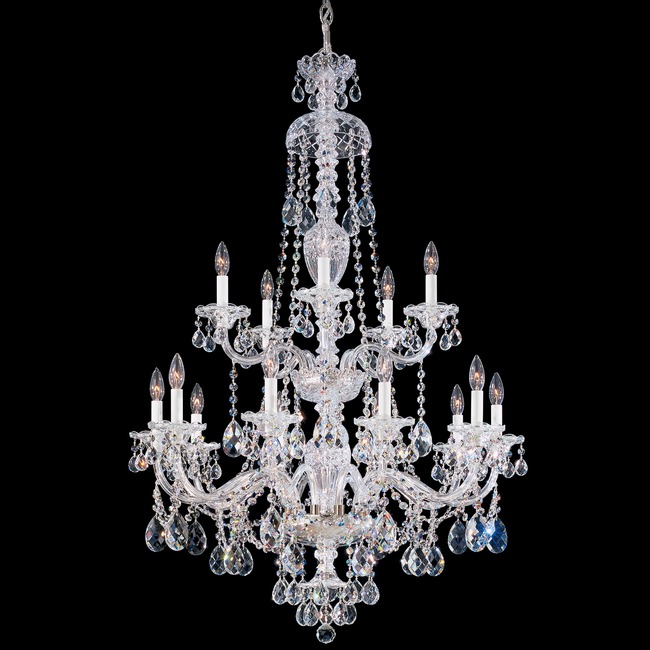 Sterling Tall Chandelier by Schonbek Signature