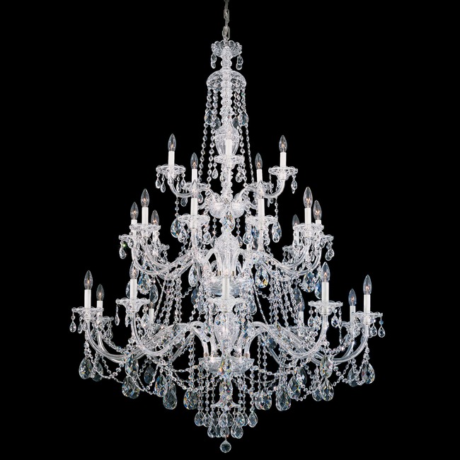 Sterling Tall Chandelier by Schonbek Signature