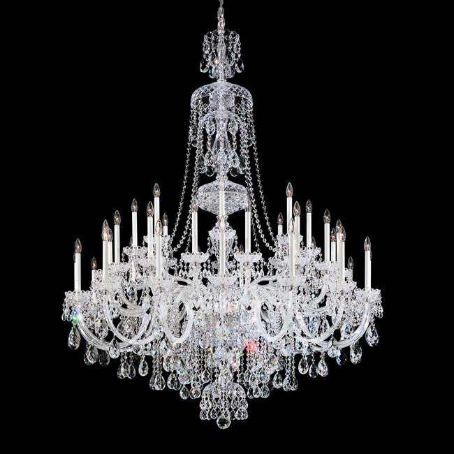 Sterling Tall Chandelier by Schonbek Signature