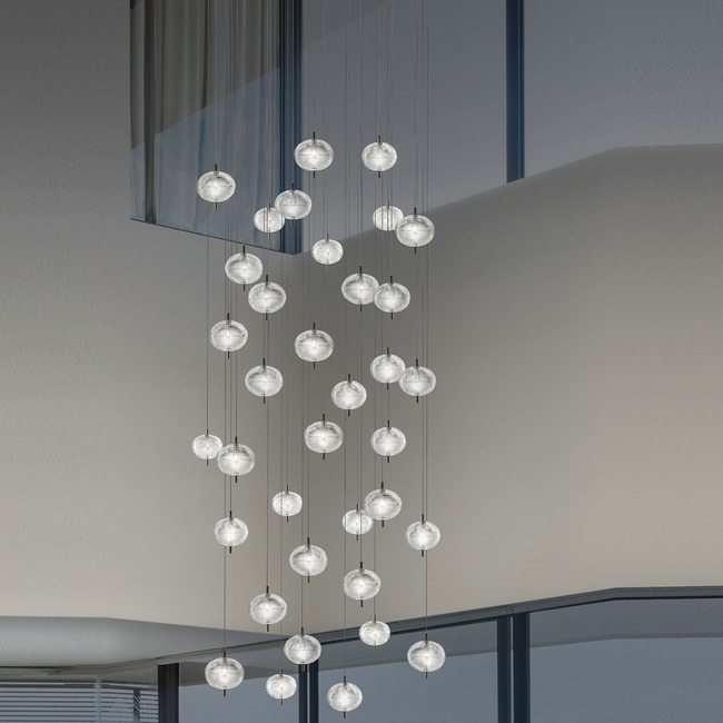 Jefferson Mini 36 Light Round Chandelier by LODES