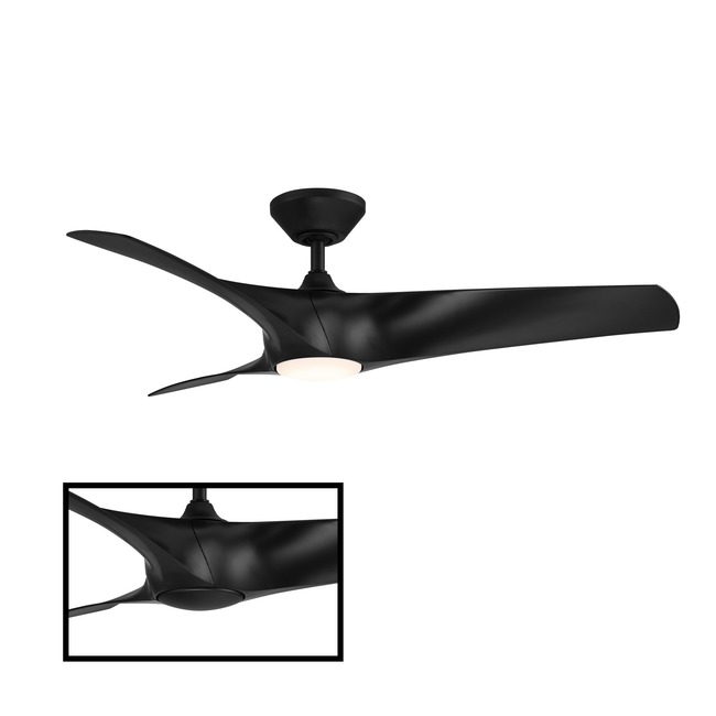 Zephyr DC Ceiling Fan with Light by Modern Forms