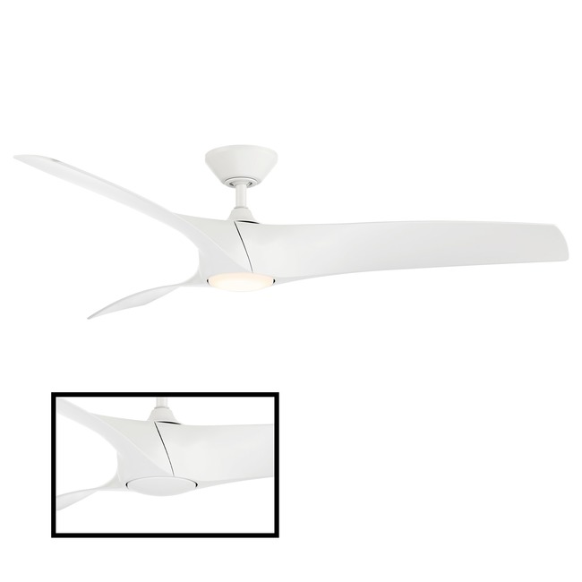 Zephyr Smart 3-Blade Fan with Color-Select Light by Modern Forms