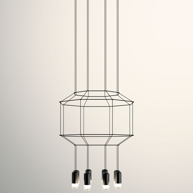 Wireflow Octagonal Pendant by Vibia