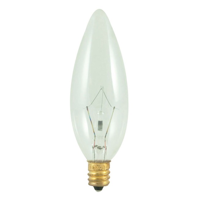 B10 Torpedo Candelabra Base 25W 120V 50-PACK by Bulbrite