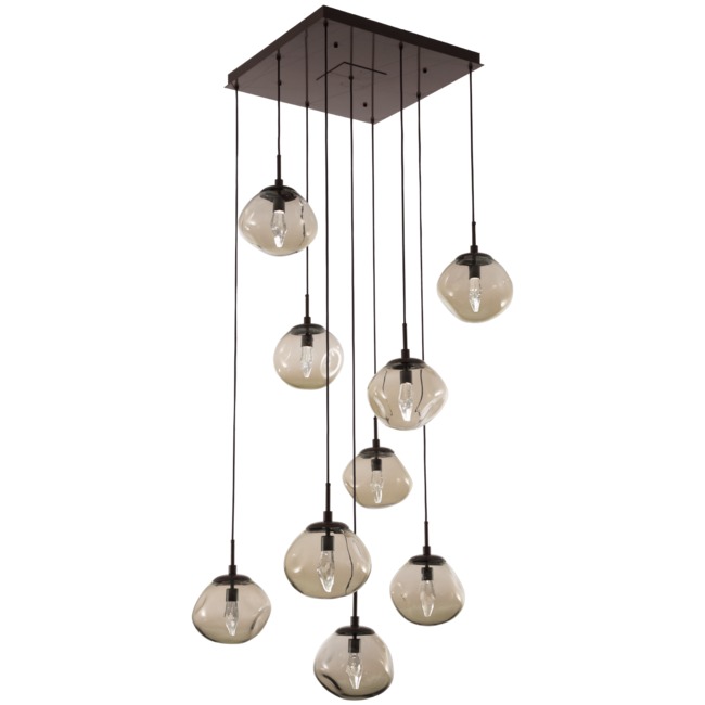 Nova Gem Square Multi Light Pendant by Hammerton Studio