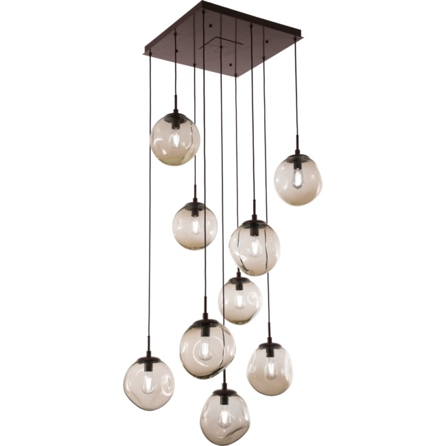 Aster Square Multi Light Pendant by Hammerton Studio