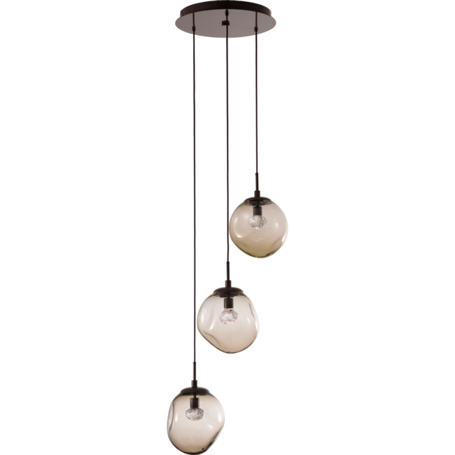 Aster Gem Round Multi Light Pendant by Hammerton Studio