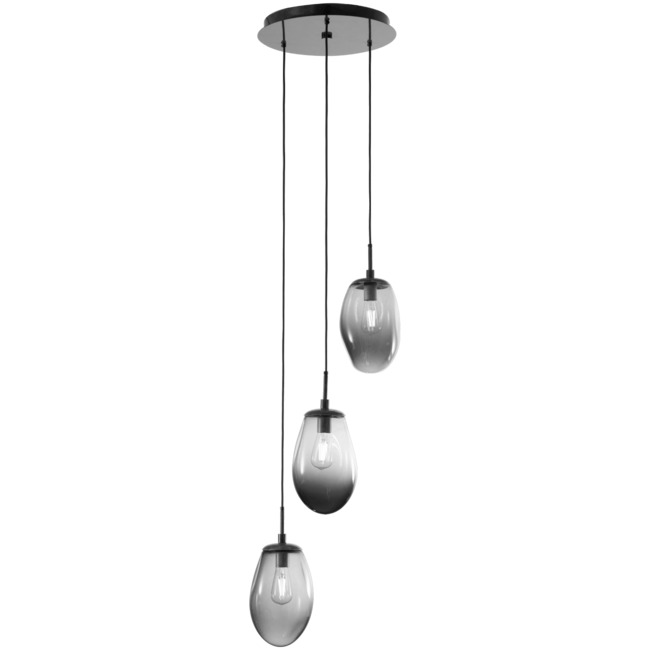 Meteo Round Multi Light Pendant by Hammerton Studio