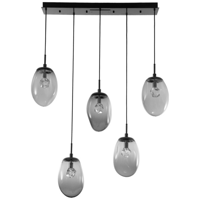 Meteo Gem Linear Multi Light Pendant by Hammerton Studio