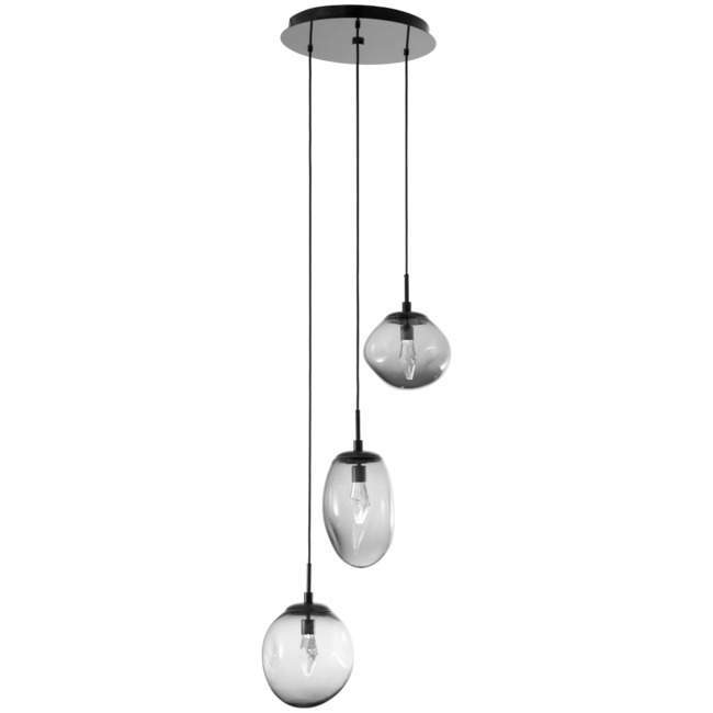 Cosmos Gem Round Multi Light Pendant by Hammerton Studio