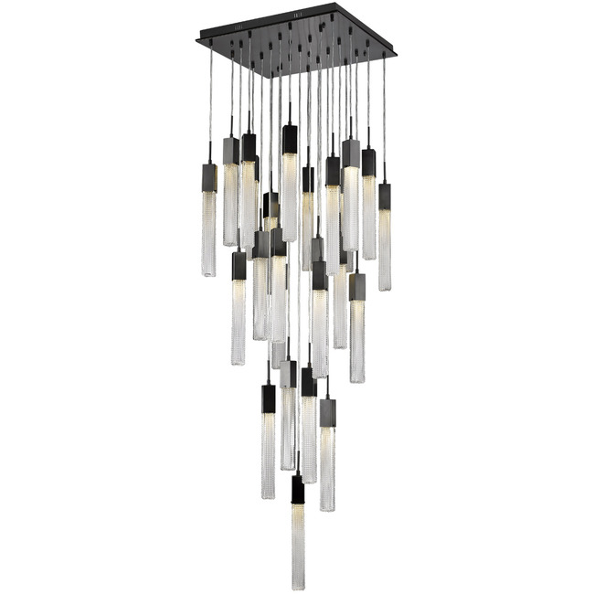 Boa Square Multi Light Pendant by Avenue Lighting
