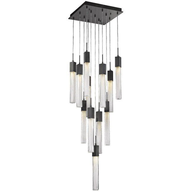 Boa Square Multi Light Pendant by Avenue Lighting