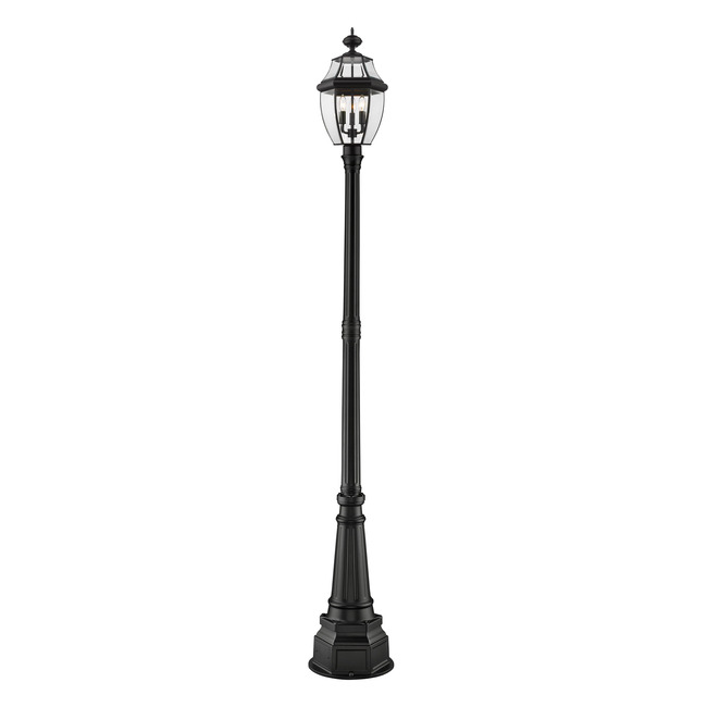 Westover Post Light with Round Post/Decorative Base by Z-Lite
