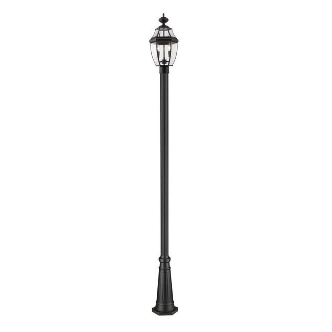 Westover Post Light with Round Post/Hexagon Base by Z-Lite