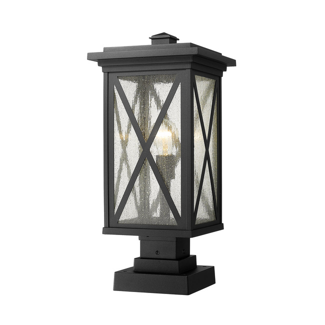 Brookside Outdoor Pier Light with Square Stepped Base by Z-Lite
