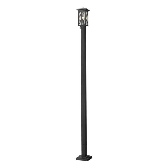 Brookside Outdoor Post Light with Square Post/Stepped Base by Z-Lite