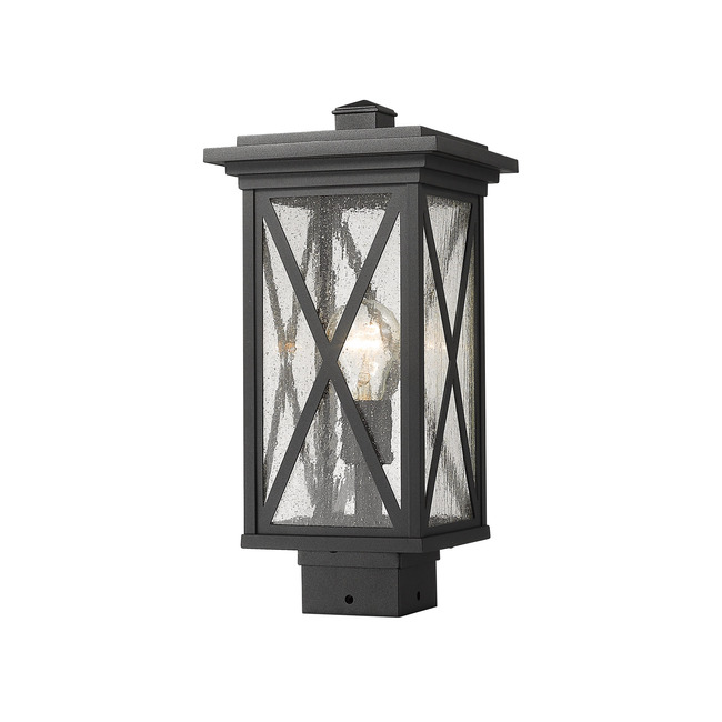 Brookside Outdoor Post Light with Square Fitter by Z-Lite