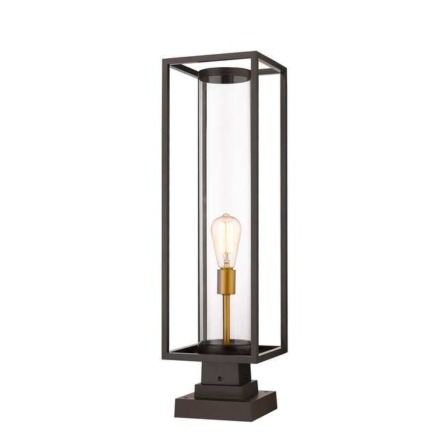 Dunbroch Outdoor Pier Light with Square Stepped Base by Z-Lite