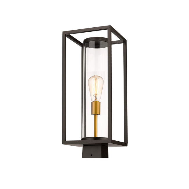 Dunbroch Outdoor Post Light with Square Fitter by Z-Lite