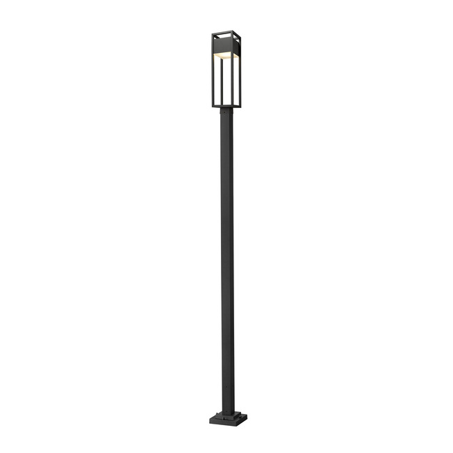 Barwick Outdoor Post Light with Square Post/Stepped Base by Z-Lite