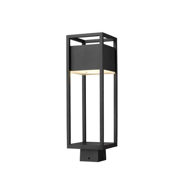 Barwick Outdoor Post Light with Square Fitter by Z-Lite