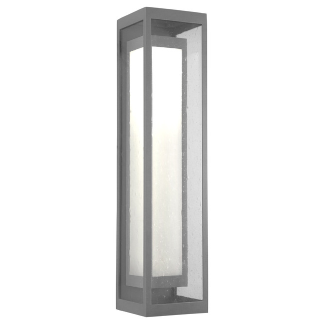 Double Box Tall Glass Outdoor Wall Sconce by Hammerton Studio