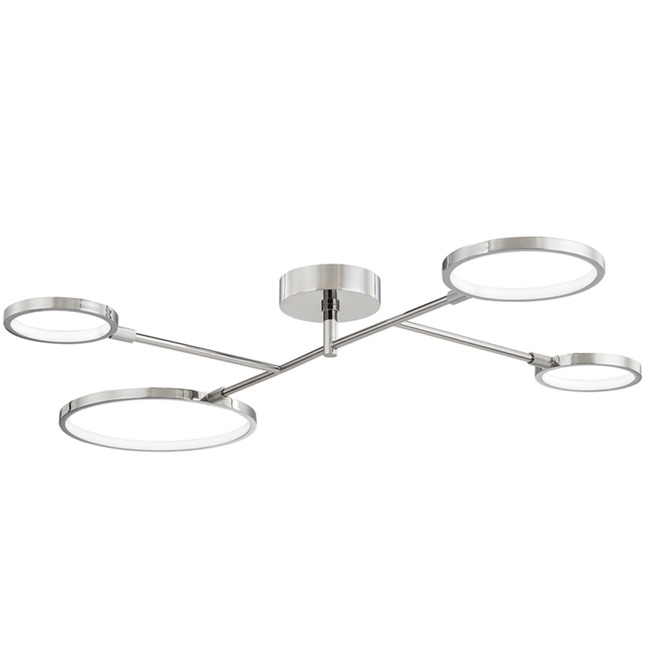 Saturn Semi Flush Ceiling Light by Hudson Valley Lighting