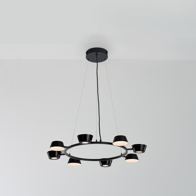 Olo 8 Light Round Pendant by Seed Design