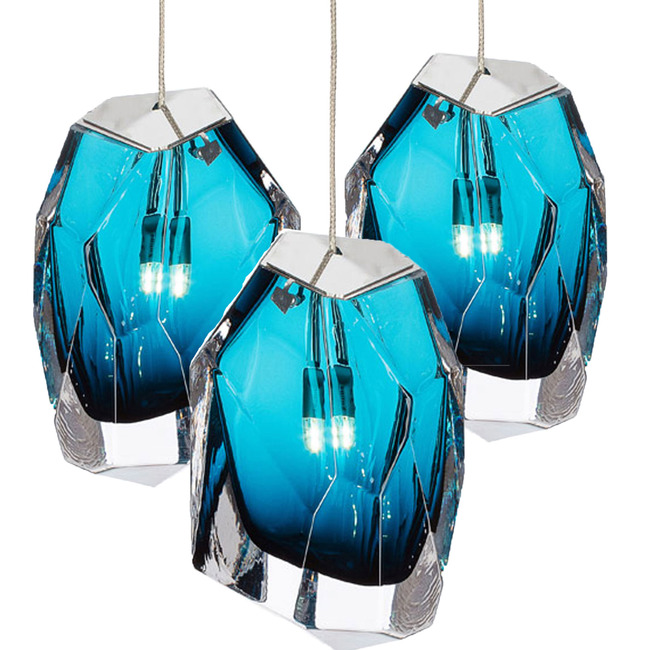 Crystal Rock Pendant by Lasvit