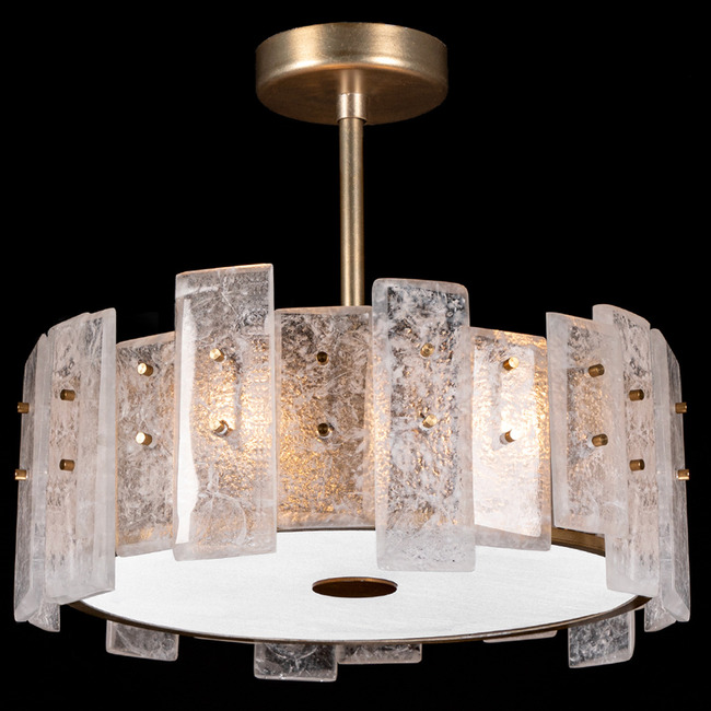 Lunea Semi Flush Ceiling Light by Fine Art Handcrafted Lighting