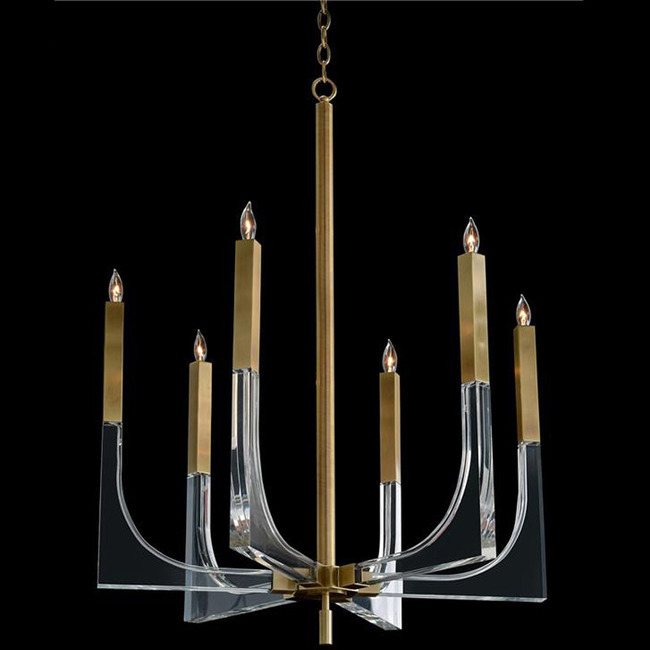 Acrylic Framed Arm Chandelier by John-Richard