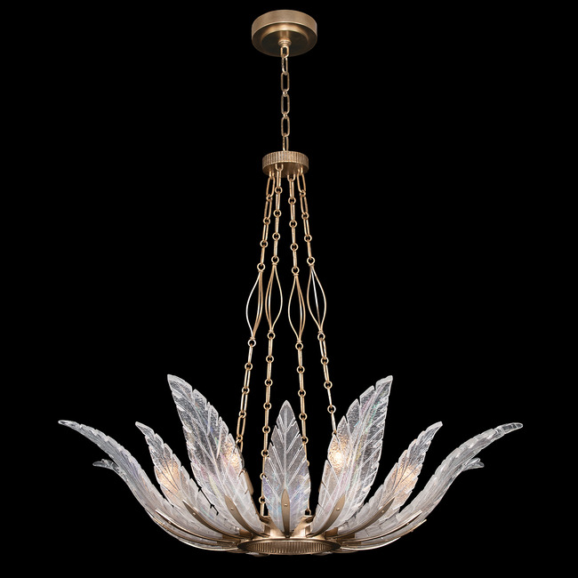 Plume Bowl Chandelier by Fine Art Handcrafted Lighting