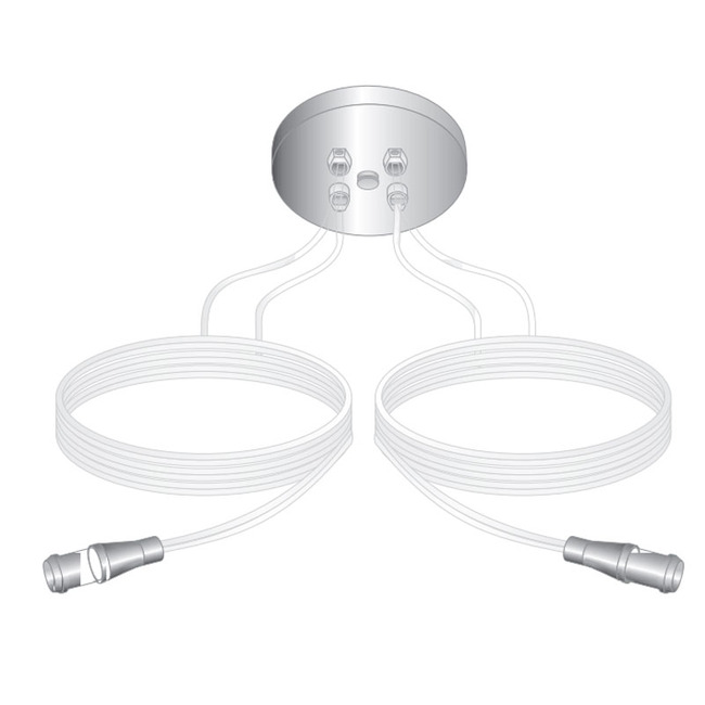 Monorail Center Dual Feed Power Feed by Visual Comfort Modern