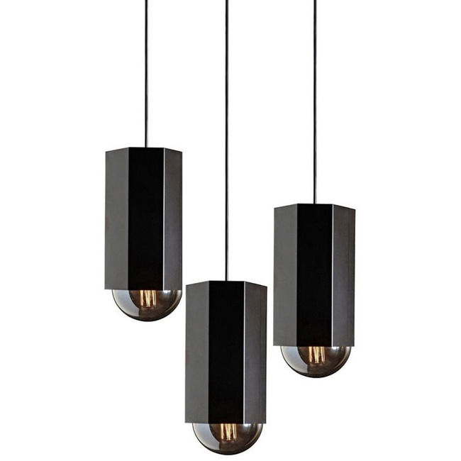 Hex Multi Light Chandelier by John Beck Steel
