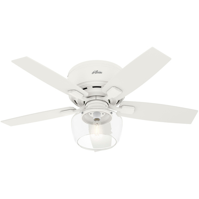 Bennett 44 Inch Low Profile Ceiling Fan with Light by Hunter Fan