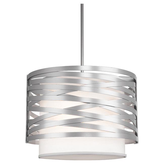 Tempest Linen Drum Pendant by Hammerton Studio