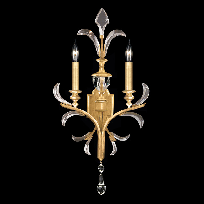 Beveled Arcs Fleur Wall Sconce by Fine Art Handcrafted Lighting