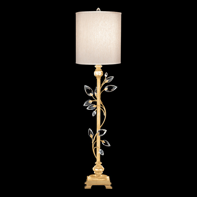 Crystal Laurel Cylinder Table Lamp by Fine Art Handcrafted Lighting