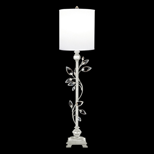 Crystal Laurel Cylinder Table Lamp by Fine Art Handcrafted Lighting
