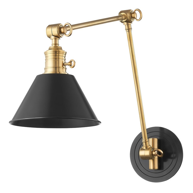 Garden City Metal Swing Arm Wall Sconce by Hudson Valley Lighting