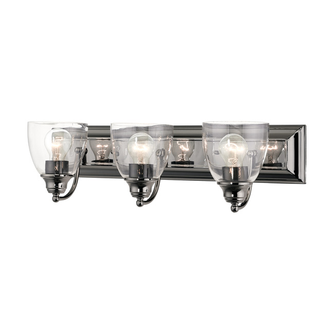 Birmingham Black Chrome Bathroom Vanity Light by Livex Lighting