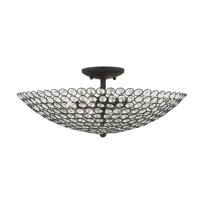 Cassandra Semi Flush Ceiling Light by Livex Lighting