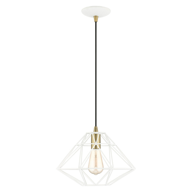 Geometric Pentagon Pendant by Livex Lighting