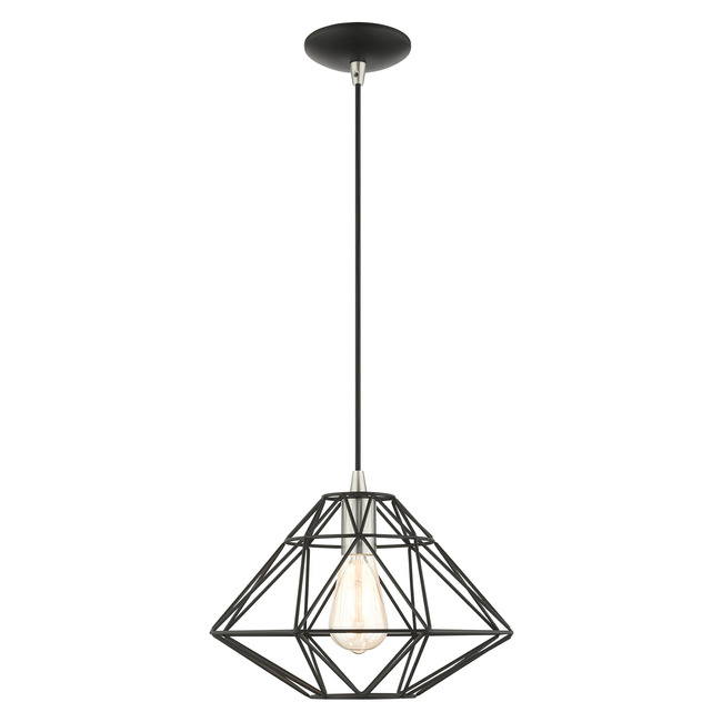 Geometric Pentagon Pendant by Livex Lighting