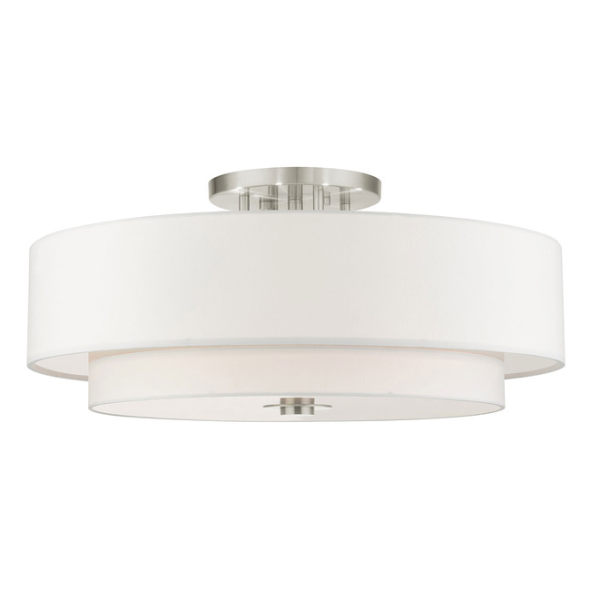 Meridian XL Double Semi Flush Ceiling Light by Livex Lighting