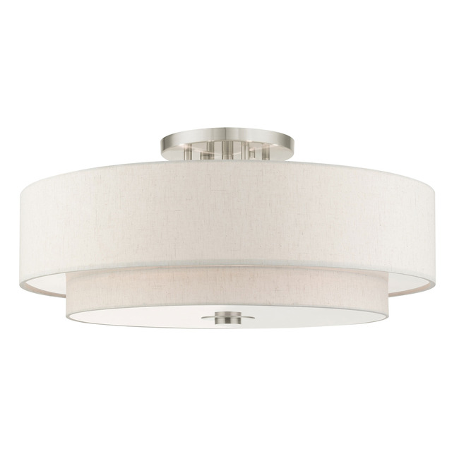 Meridian XL Double Semi Flush Ceiling Light by Livex Lighting